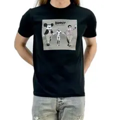 新品 BANKSY ミッキーマウス マクドナルド ピエロ グラフィティ Tシャツ
