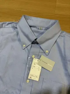 未使用　UNIQLO ユニクロ　ファインオックスフォードシャツ　ボタンダウンXL