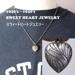スウィートハートジュエリー 波　sweetheart navy　古着　渦巻　唐草