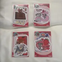 トムとジェリー ステッカー4枚セット