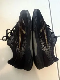 asics キッズ スニーカー 21cm 黒 紐 レーザービーム