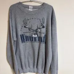 GILDAN Whitetail Deer スウェット グレー