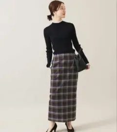 イエナ　IENA チェックタイトスカート38