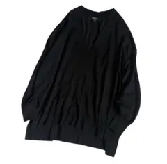 UNTITLED ニット セーター アンタイトル Vニット V字 ブラック