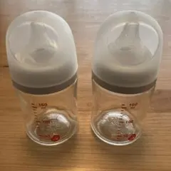 pigeon 母乳実感　耐熱ガラス哺乳瓶　160ml 乳首SSサイズ　2個セット