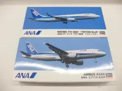 ANA ボーイング 737-800 エアバス A320 ハセガワ 2機セット
