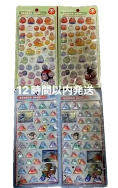 BONBON DROPの立体シール4枚セットです。