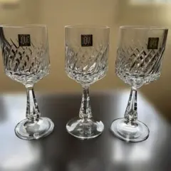 HOYA クリスタル ワイングラス 3客セット 美品