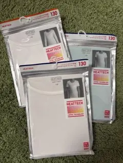 【新品未開封】ユニクロ キッズ ヒートテック インナー 130 3枚セット