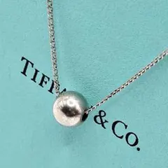 美品】TIFFANY&Co. ハードウェア ボール ネックレス 使用数回程度