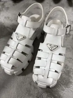 ［あんしん鑑定済み］プラダ PRADA モノリス ラバー　サンダルのサムネイル