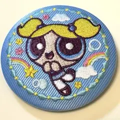 パワーパフガールズ 刺繍缶バッジ バブルス