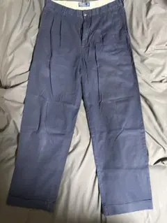 Polo by Ralph Lauren 2タックチノパン ネイビー ワイド