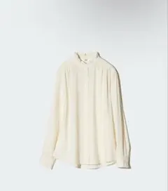 ユニクロ　イネス　コットンフリルシャツ（長袖）