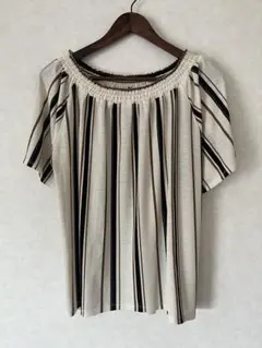 AZUL BY MOUSSY S ボーダー　オフショルダー　トップス