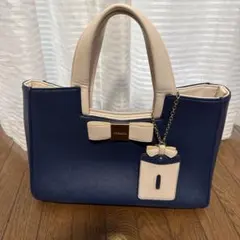 dazzlin ダズリン ハンドバッグ 2way ショルダーバッグ　ネイビーのサムネイル