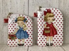 L字型ファスナーポーチ　マーガレット&ソフィー　ハンドメイド