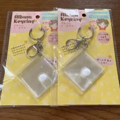 新品　アルバムキーホルダー　ミニシール帳　2個セット　セリア　seria