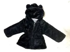 ベビー服 クマさん ボアコート 耳付き フード付き アウター ロングコート