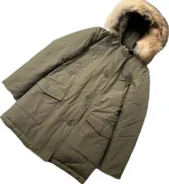 【美品】WOOLRICH アークティックパーカー XS カーキ ダウン ファー付