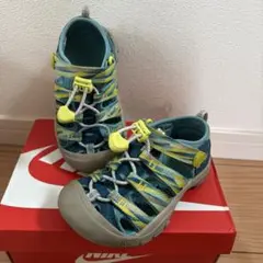 KEEN キッズサンダル 青/黄色