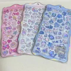 【国内正規品】ボンボンドロップシール　ちゅるきら　3枚セット