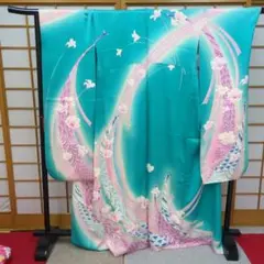 227Febibaba 長寸 振袖袷 【新古品】お値下げしました - メルカリ