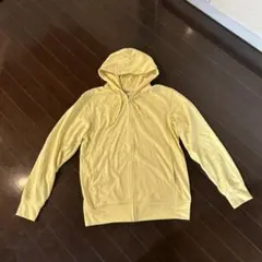 ユニクロ　エアリズムUVカットフルジップパーカー　男女兼用M　黄色