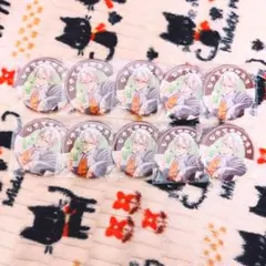 鬼滅の刃 純喫茶 缶バッジ 不死川実弥 引き 10点