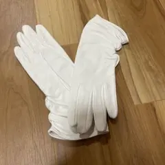 FOXEY ホワイトレザー ロンググローブ