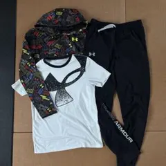 Under Armour フード付きジャケットとパンツTシャツセット
