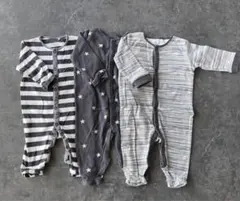 next まとめ売り ベビーロンパース　パジャマ　肌着　コットン　3枚セット