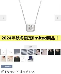 【美品】ヴァンドーム青山 ダイヤモンド ネックレス24年秋冬limited商品