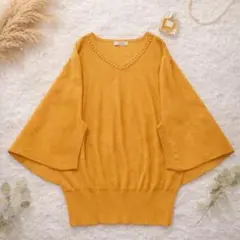 any Sis ビジュー付きニットトップス／ゆったりドルマン／春秋カラー Mのサムネイル