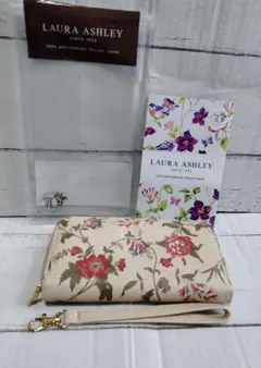 ローラアシュレイ長財布70周年記念　ノベルティ花柄　ウォレット