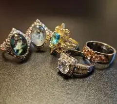 12〜15号 デザインリング5点まとめ売り