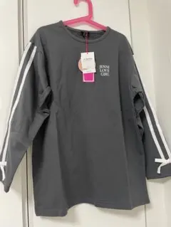 タグ付JENNI loveジェニィラブそでラインリボンロング丈ロンT⭐︎長袖140