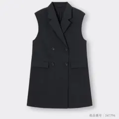 【美品】GU ダブルベスト　黒
