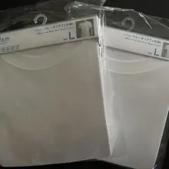 【未開封】AIRism クルーネックT（半袖）MEN Lサイズ ホワイト　2個