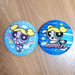 【匿名配送】パワーパフガールズ　バブルス 刺繍缶バッジ