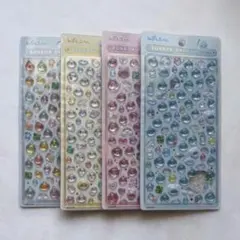 しずくちゃん　ボンボンドロップシール　ミニ コンプ 4種