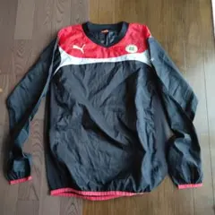 PUMA ピステ・ウィンドブレーカー Lサイズ 黒/赤