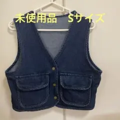 デニム　ベスト　Sサイズ