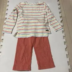 コンビミニ キッズ パジャマ セットアップ ボーダー 120cm