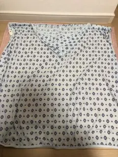 ソレイアード　授乳カバー 水色 花柄