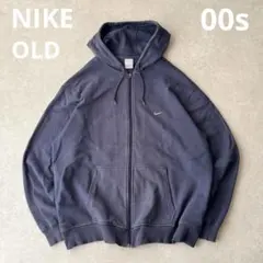 00s OLD NIKE フェード スウッシュ刺繍ジップパーカ archive