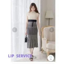 リップサービス LIP SERVICE バイカラーノースリマーメイドワンピース