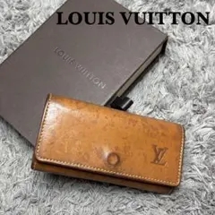 LOUIS VUITTON ルイヴィトン レザー 4連 キーケース 箱付き