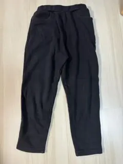 子供服　キッズ　黒パンツ　裏起毛　スウェット　ブラックスリムフィットパンツ