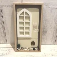 ナチュラルインテリア雑貨　ガーデン　窓枠　ドライフラワー　木の実